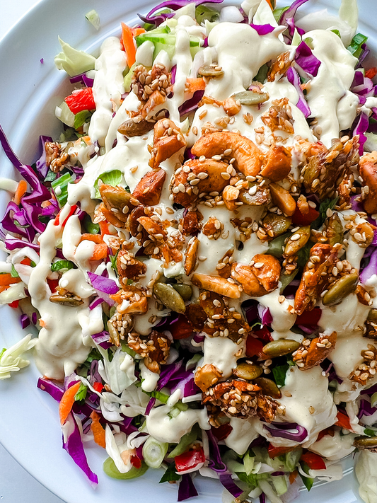 Crunchy Cashew Slaw