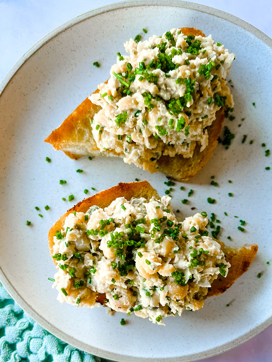 Mashed Chickpea Salad
