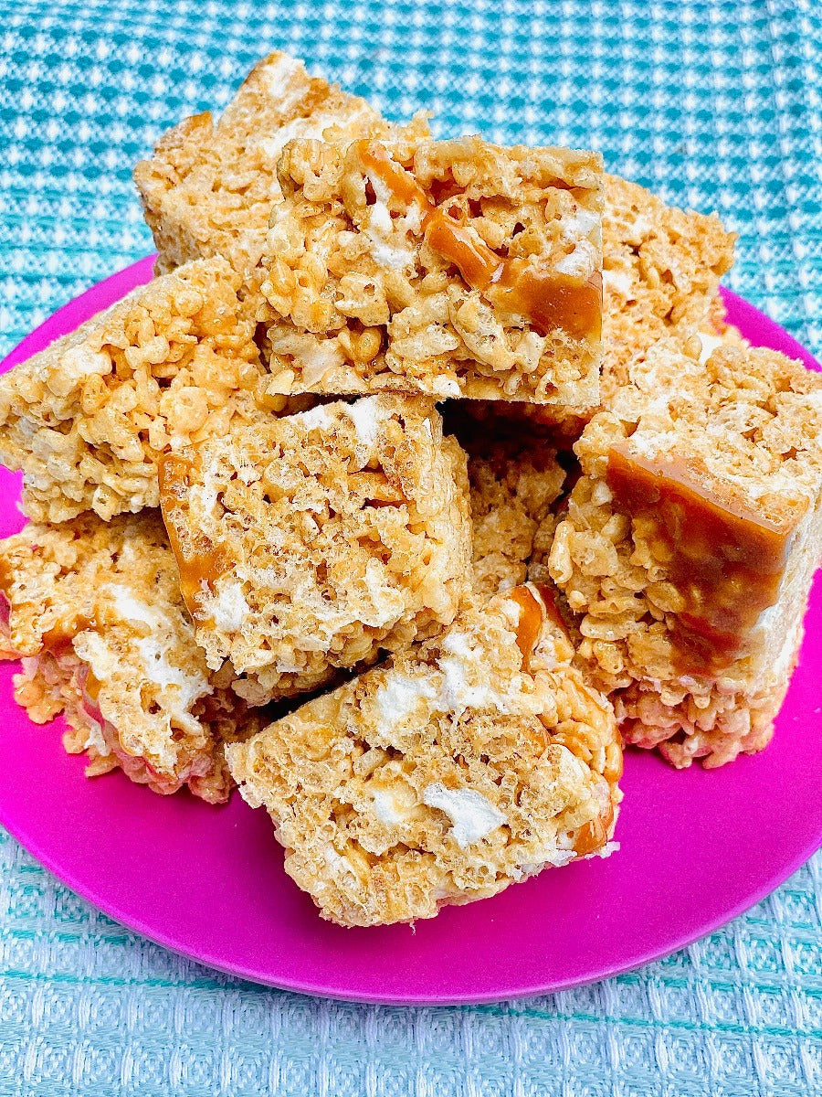 Salted Caramel Rice Krispies Treats