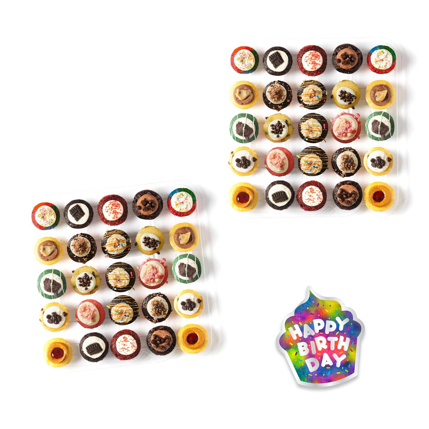 Happy Birthday Cupcakes & Card 50-Pack