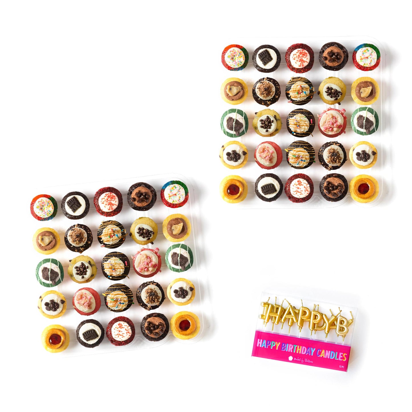 Happy Birthday Cupcakes & Candles 50-Pack
