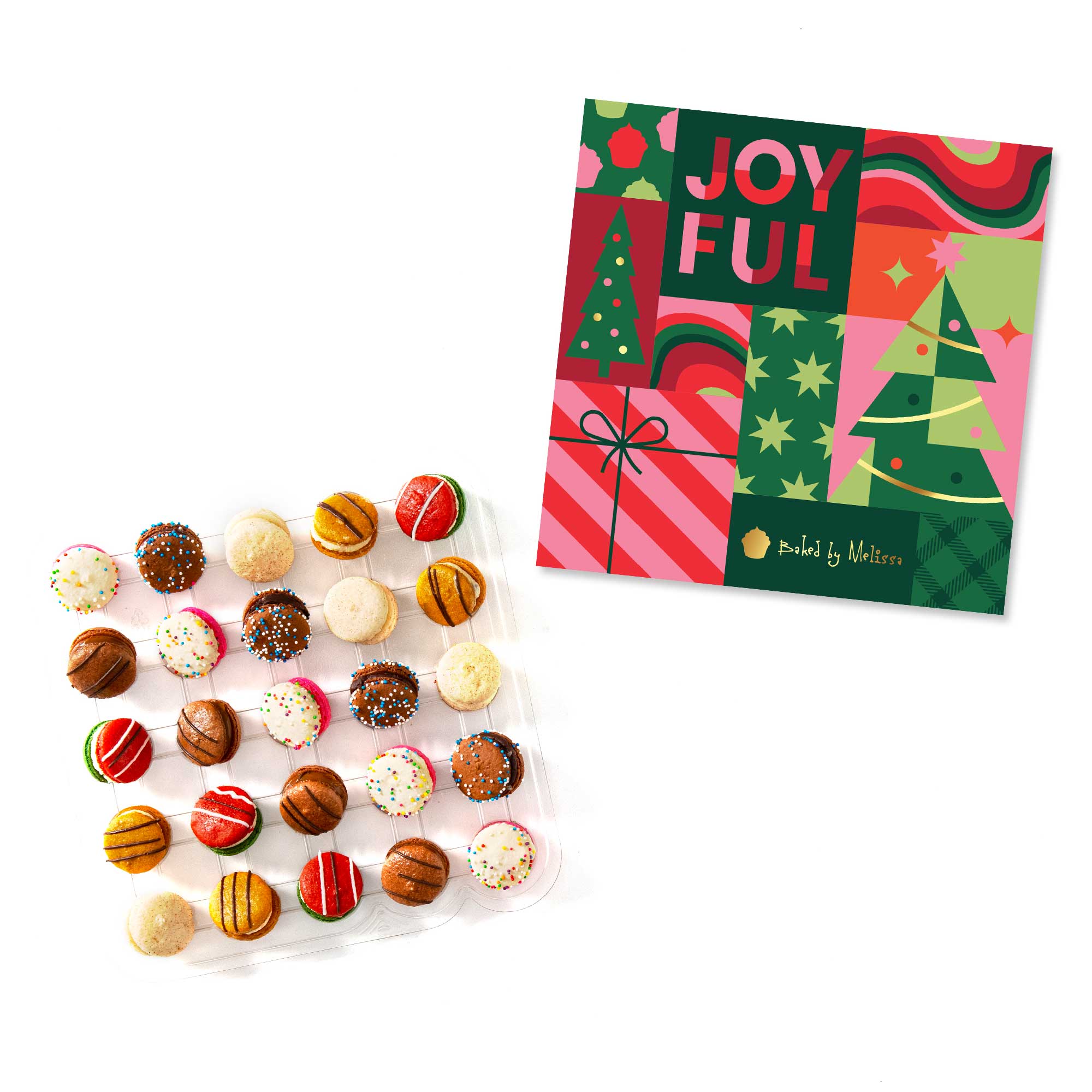 Gluten Free Christmas Holiday Macaron Gift Box | Baked by Melissa