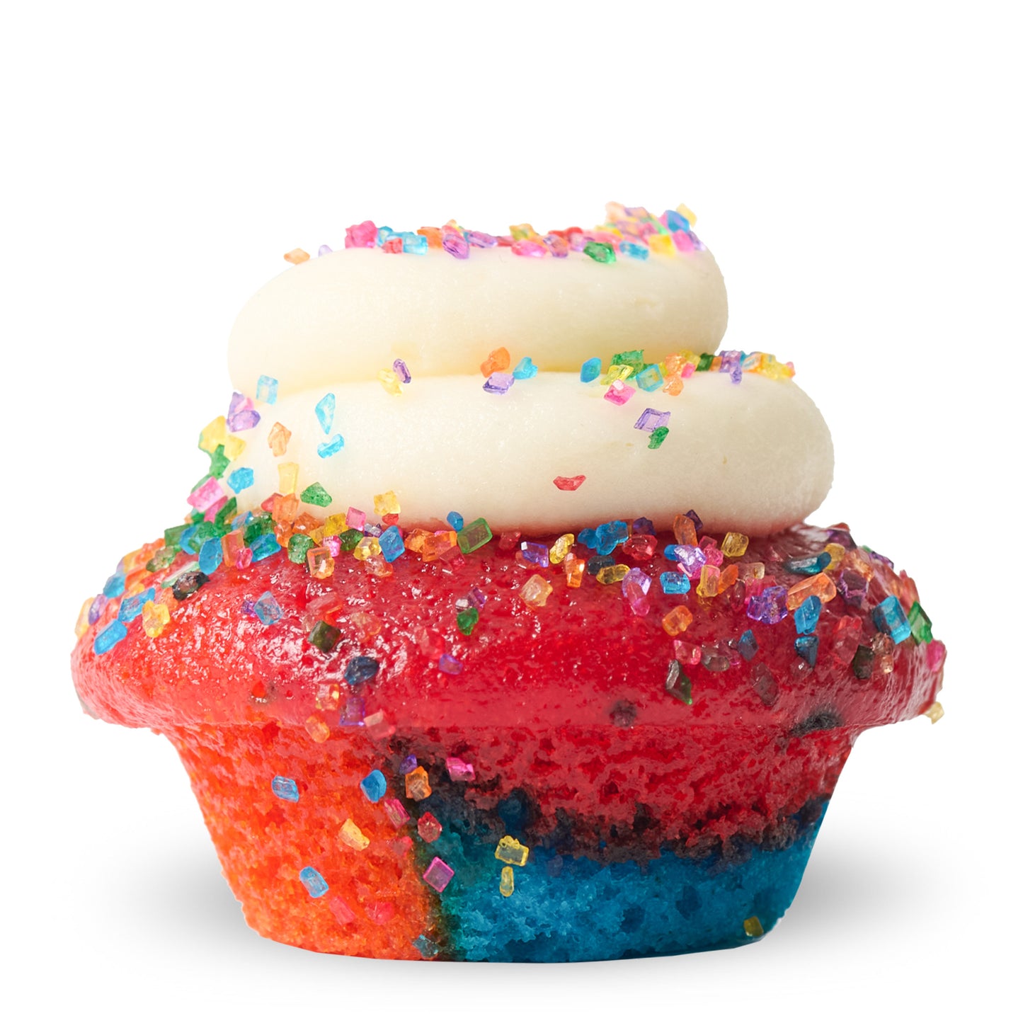 Tie-Dye Cupcake