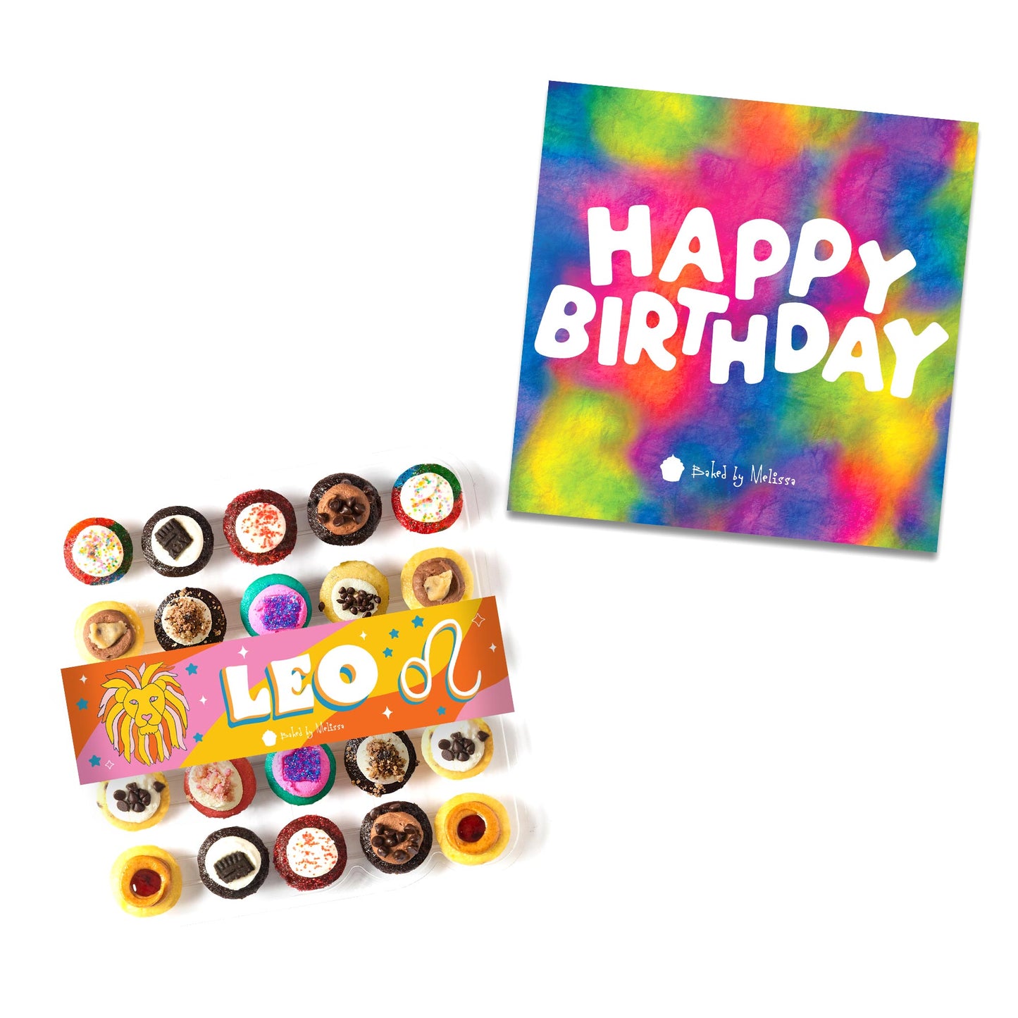 Birthday Gift Box 25-Pack w/ Zodiac Cupcakes