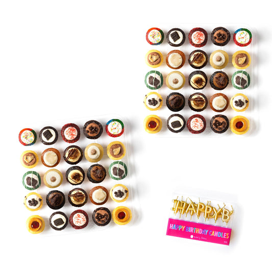 Happy Birthday Cupcakes & Candles 50-Pack