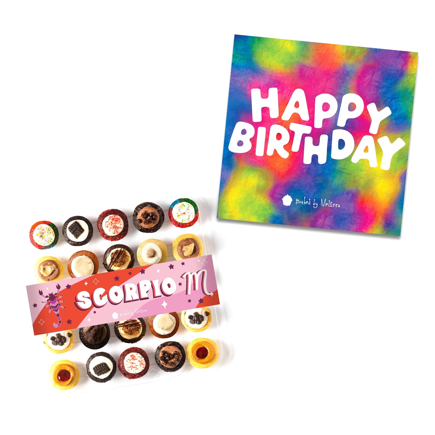 Birthday Gift Box 25-Pack w/ Zodiac Cupcakes