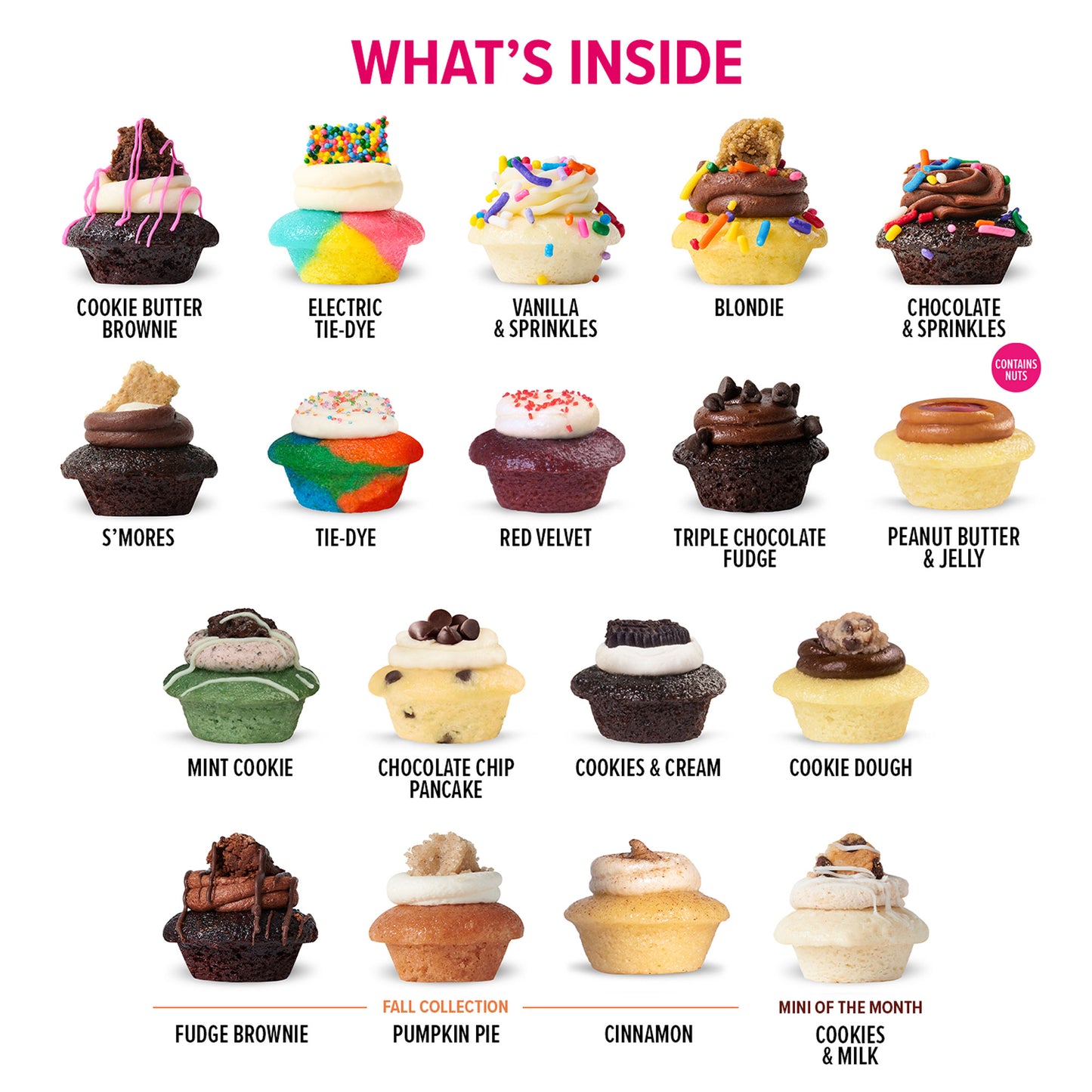 All The Flavors Cupcakes 100-Pack