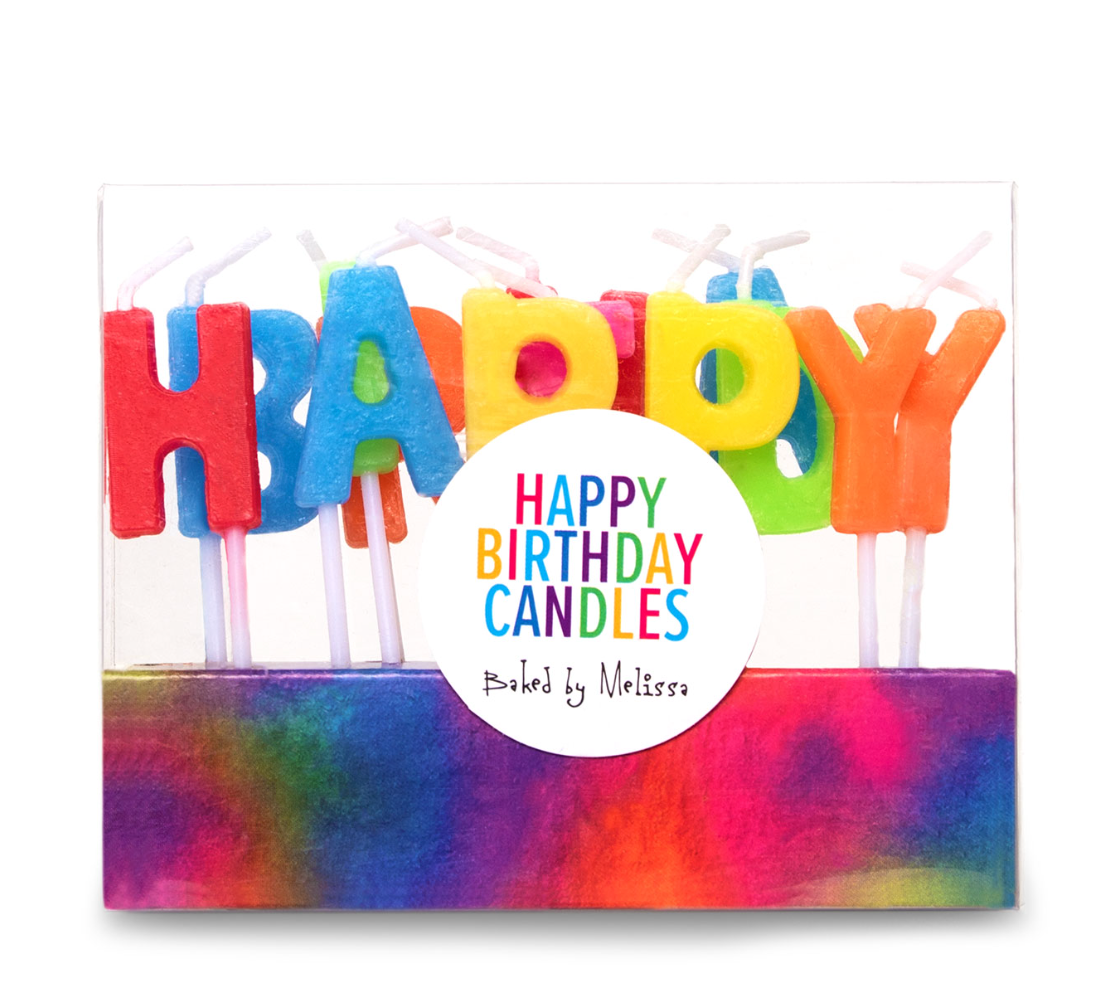 Rainbow Birthday Candles