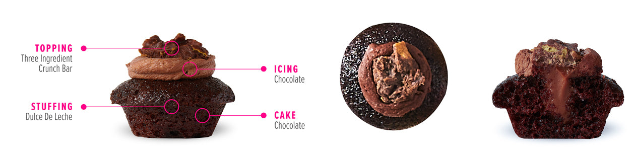 Chocolate Crunch Bar Cupcake
