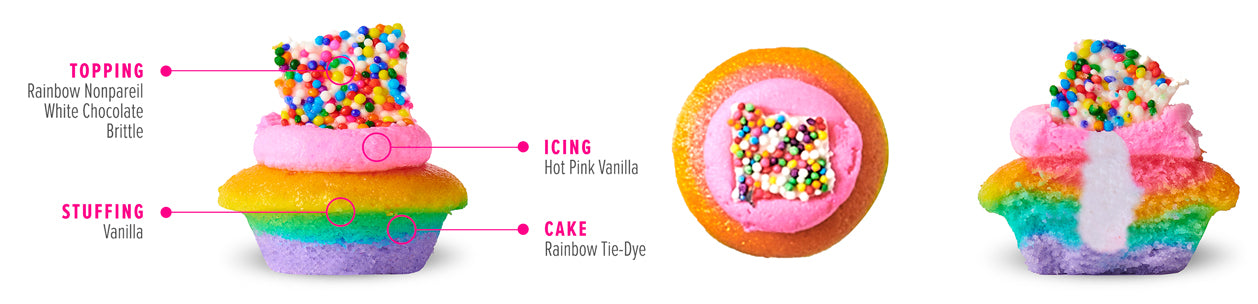 Rainbow Tie-dye Cupcake
