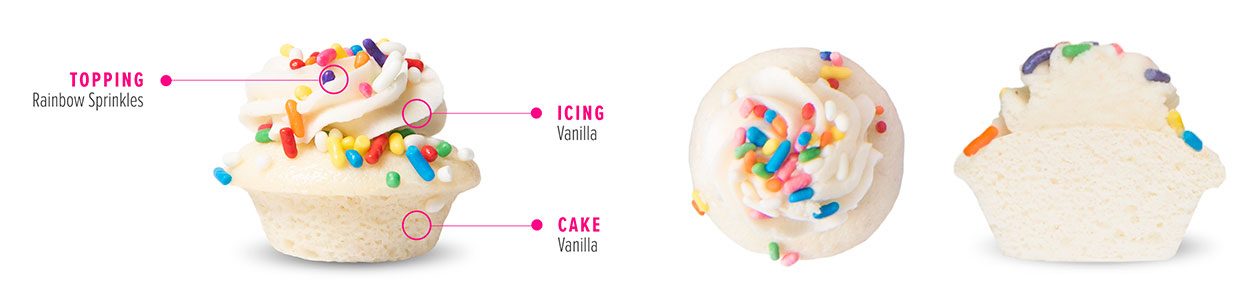 Vanilla & Sprinkles Cupcake