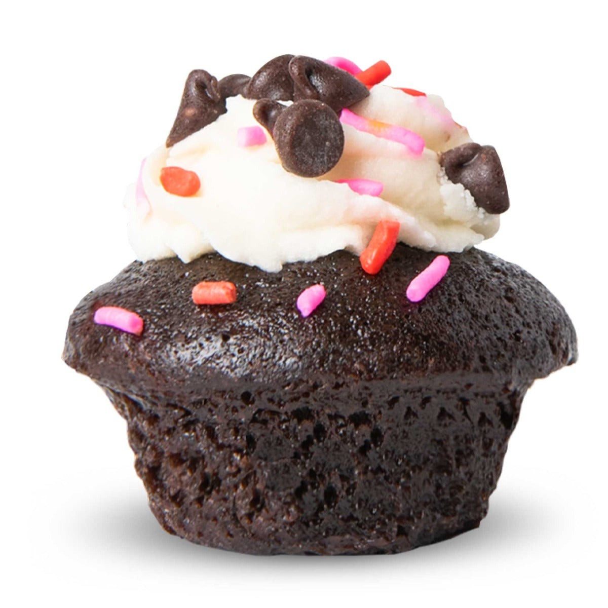 Vegan Chocolate Vanilla Chip Cupcake