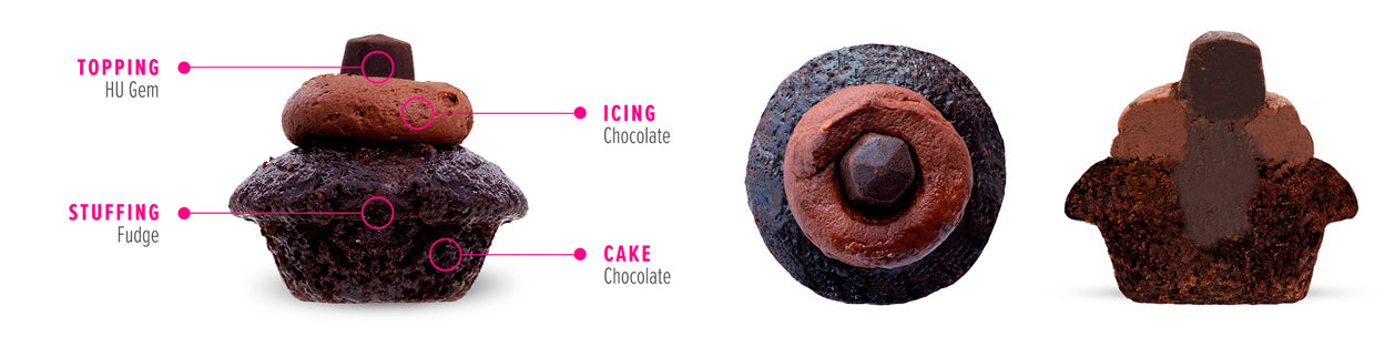 Vegan Triple Chocolate Chip Cupcake