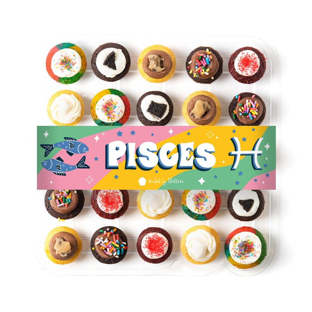 Gluten Free Pisces Cupcakes 25-Pack