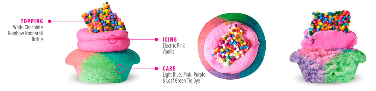 Spring Tie-Dye Cupcake