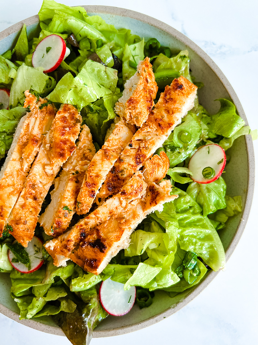 Spring Market Salad with Marinated Chicken