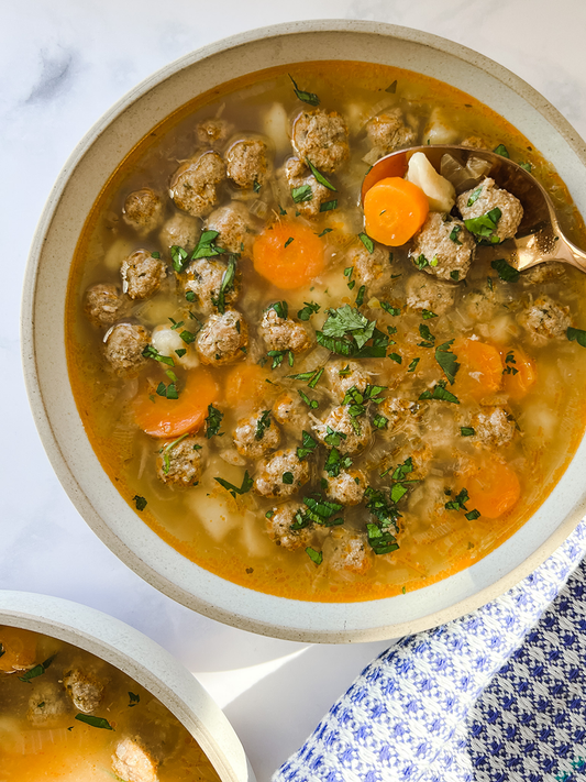 Mini Meatball & Dumpling Soup