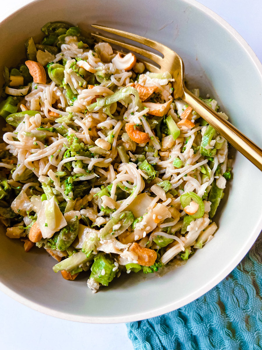 Broccoli Salad with Peanut Dressing