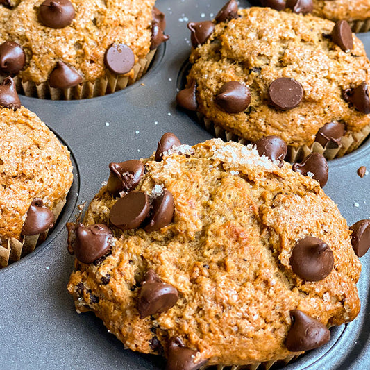 Vegan Chocolate Chip Banana Muffin Recipe