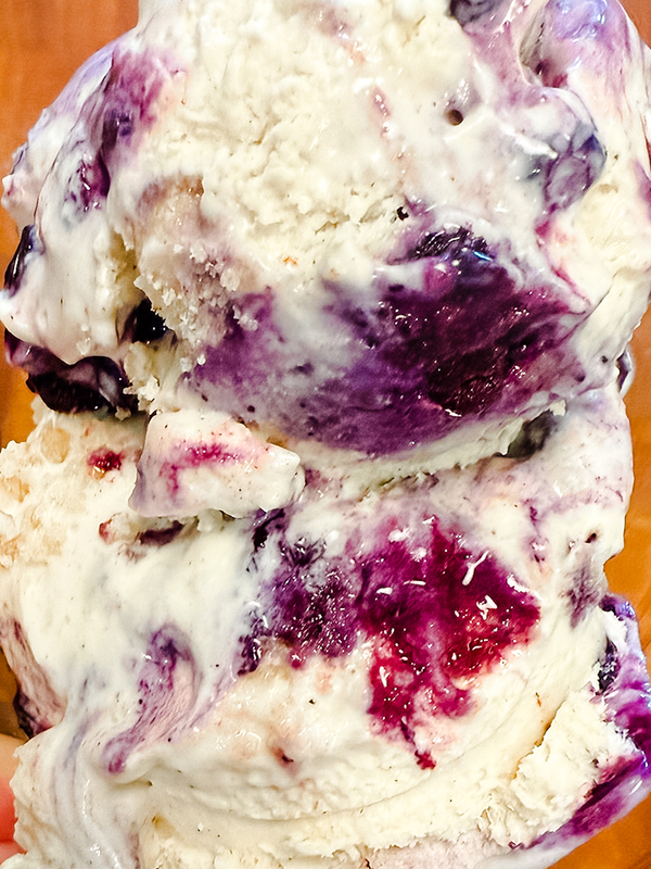 Blueberry Crumble Ice Cream