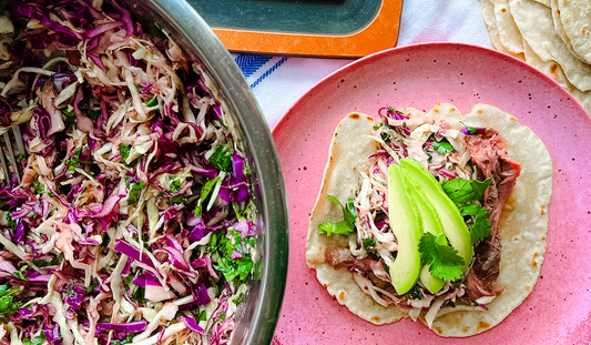 Steak Tacos with Crunchy Slaw