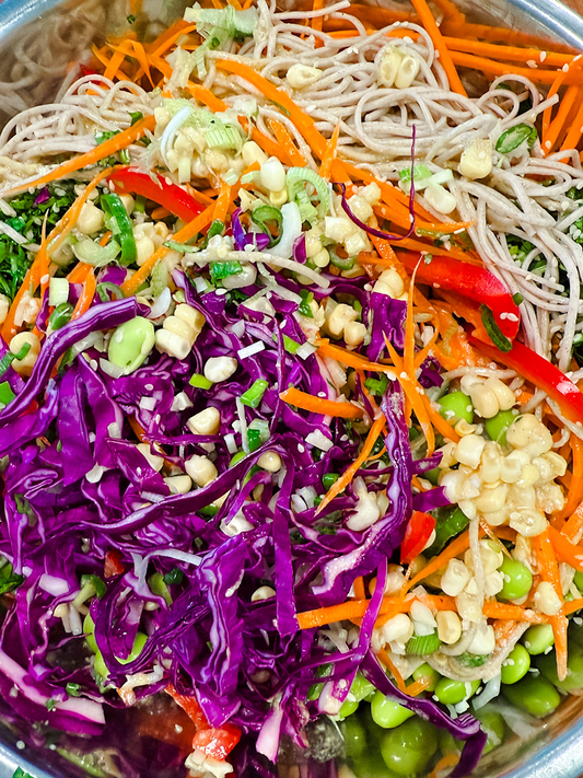 Rainbow Soba Slaw