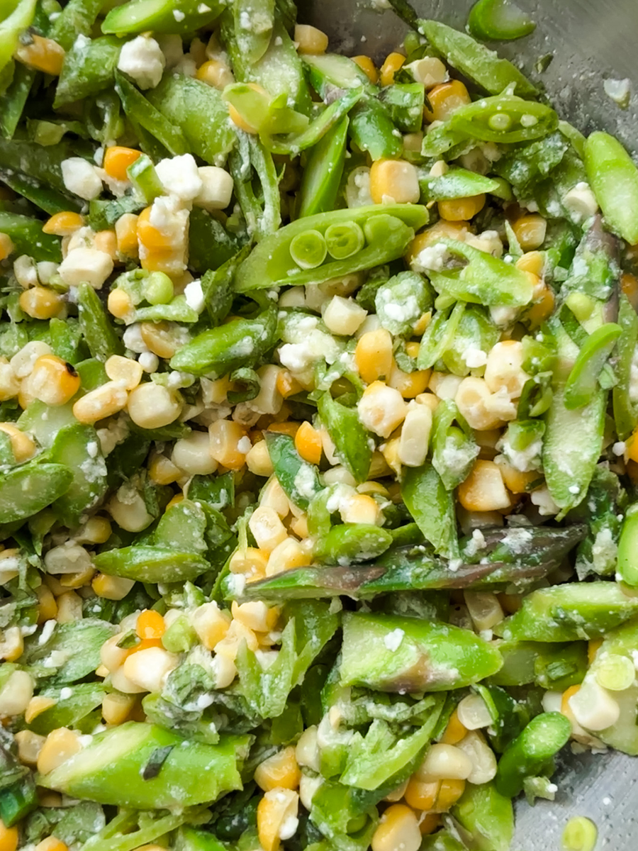 Corn & Sugar Snap Pea Salad