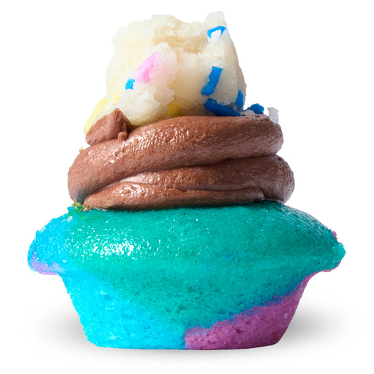 Chocolate Tie Dye Cupcake