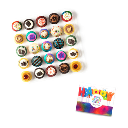 Happy Birthday Cupcakes 25-Pack & Candles