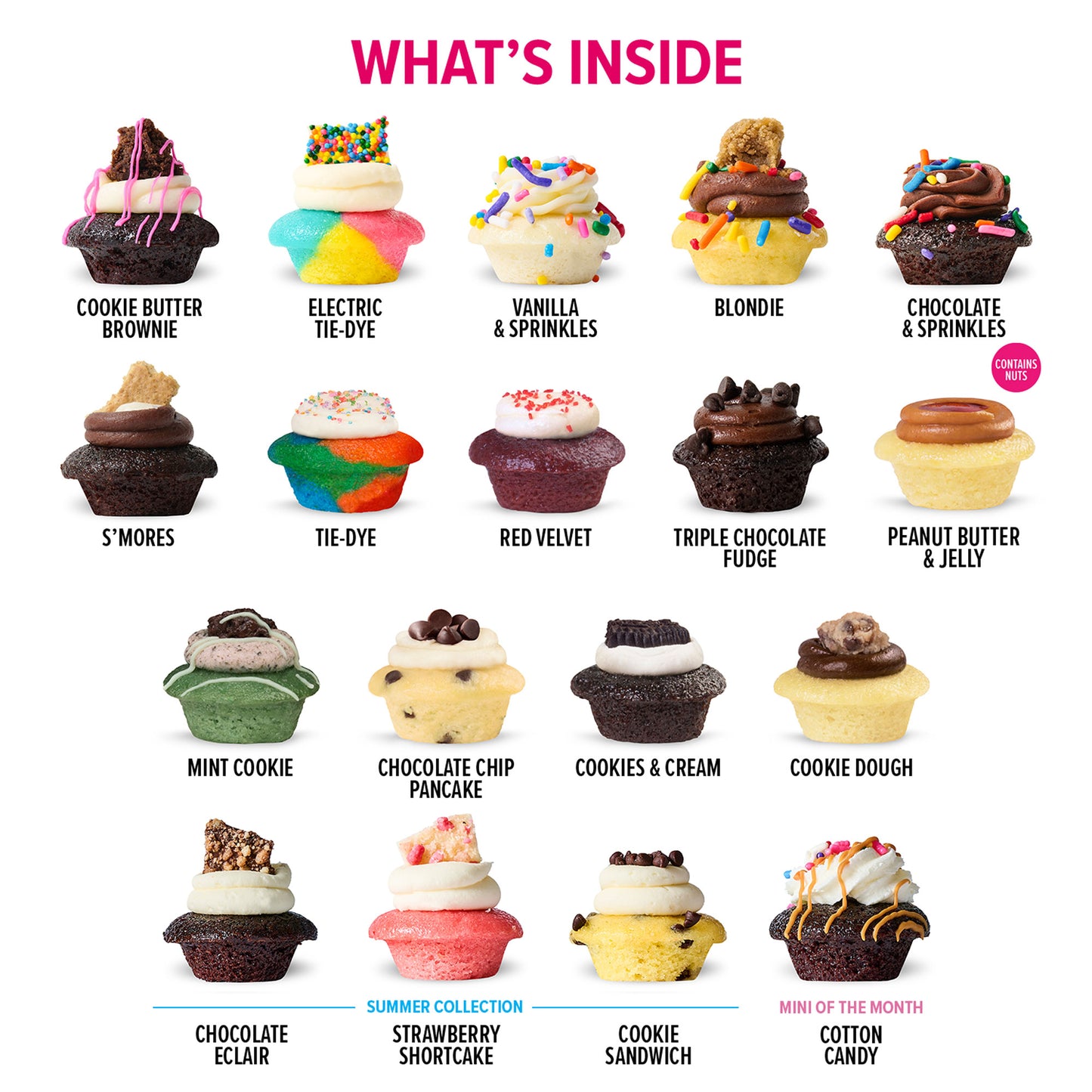 All The Flavors Cupcakes 100-Pack