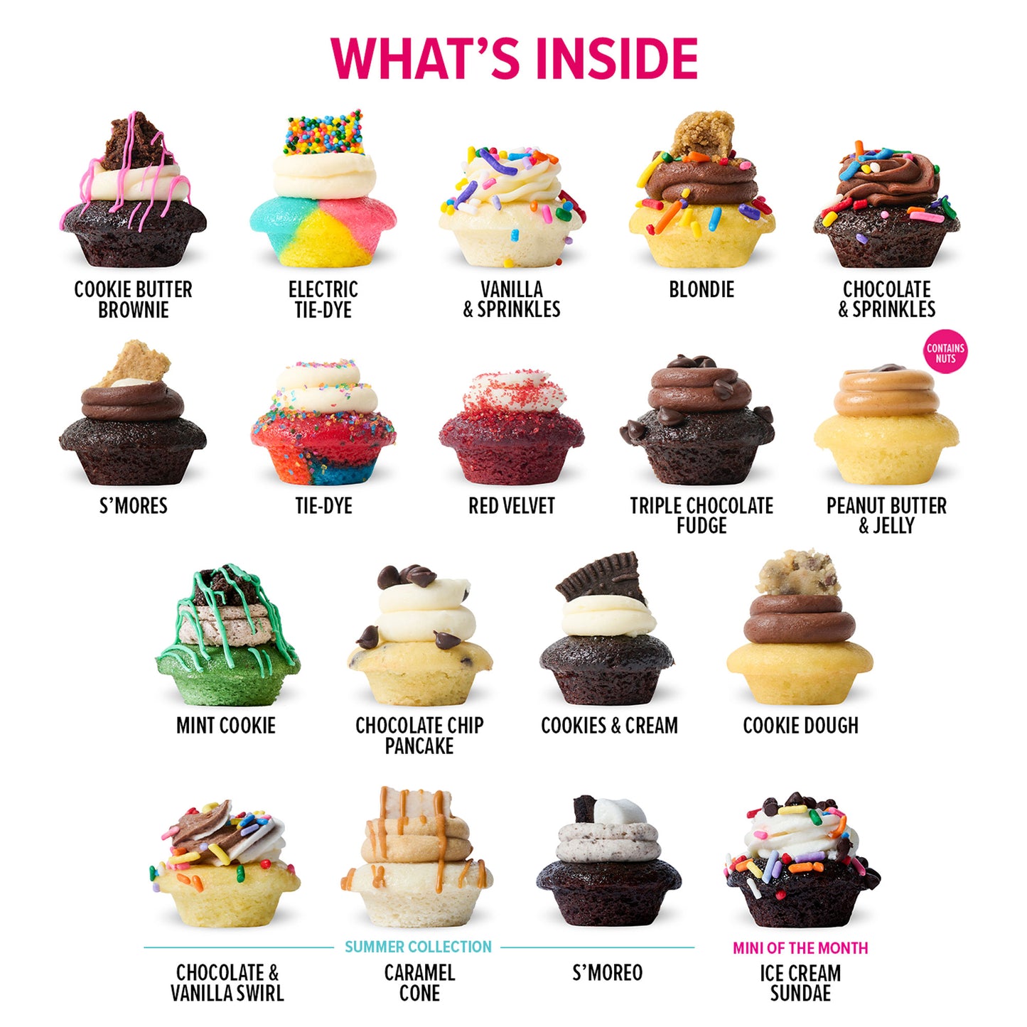 All The Flavors Cupcakes 100-Pack