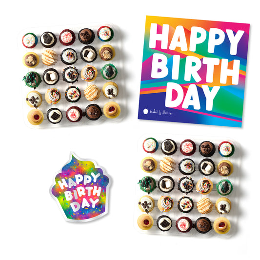 Groovy Birthday Essentials Gift Box 50-Pack & Birthday Card