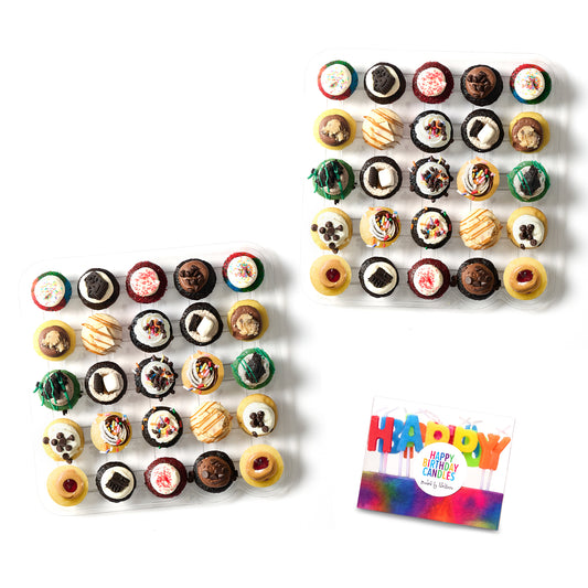 Happy Birthday Cupcakes & Candles 50-Pack