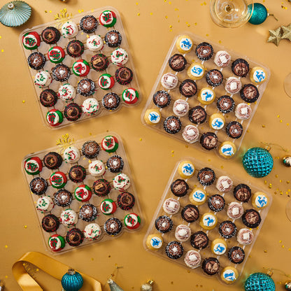 Chrismukkah Cupcakes 100-Pack