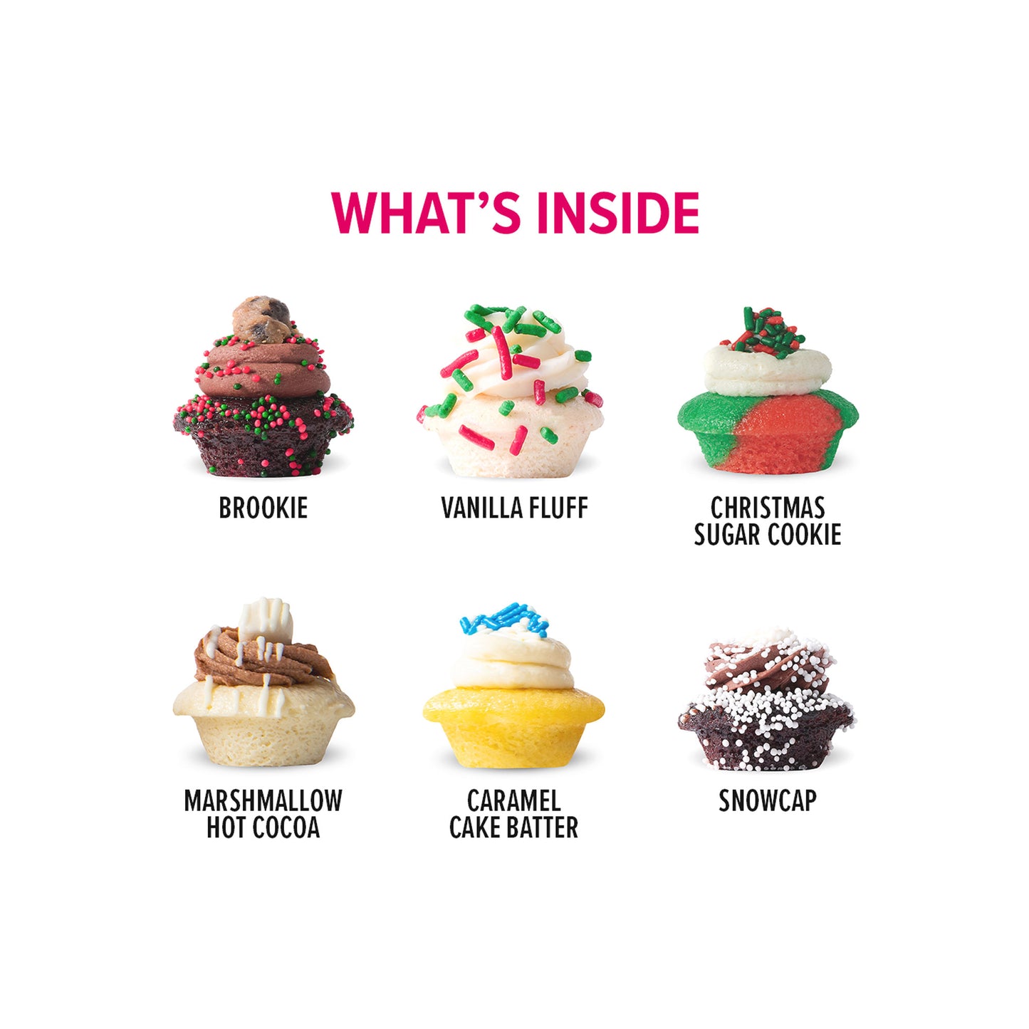 Stocking Stuffers Cupcakes 6-Pack (Bundle of 4)