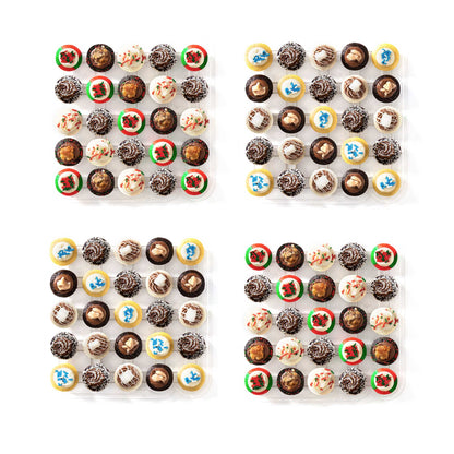 Chrismukkah Cupcakes 100-Pack