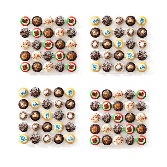Chrismukkah Cupcakes 100-Pack
