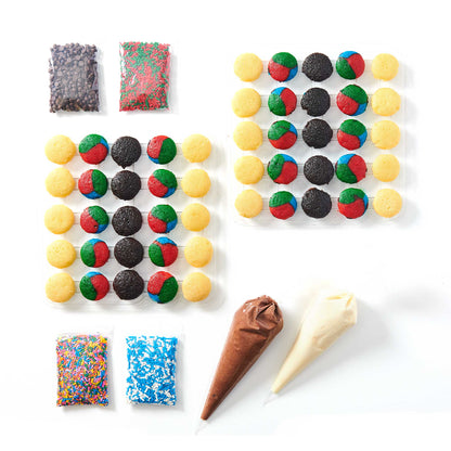 DIY Holiday Cupcakes 50-Pack Decorating Kit