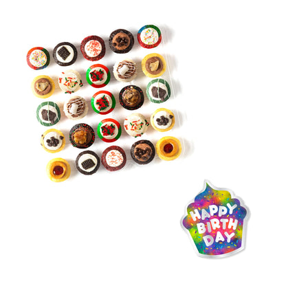 Happy Birthday Cupcakes & Card 25-Pack