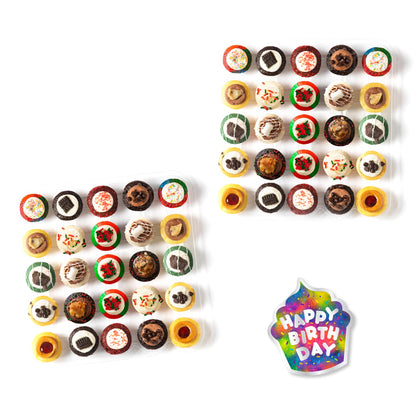Happy Birthday Cupcakes & Card 50-Pack