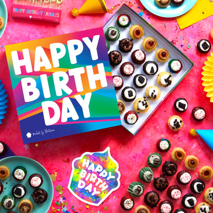 Groovy Birthday Essentials Gift Box 50-Pack & Birthday Card