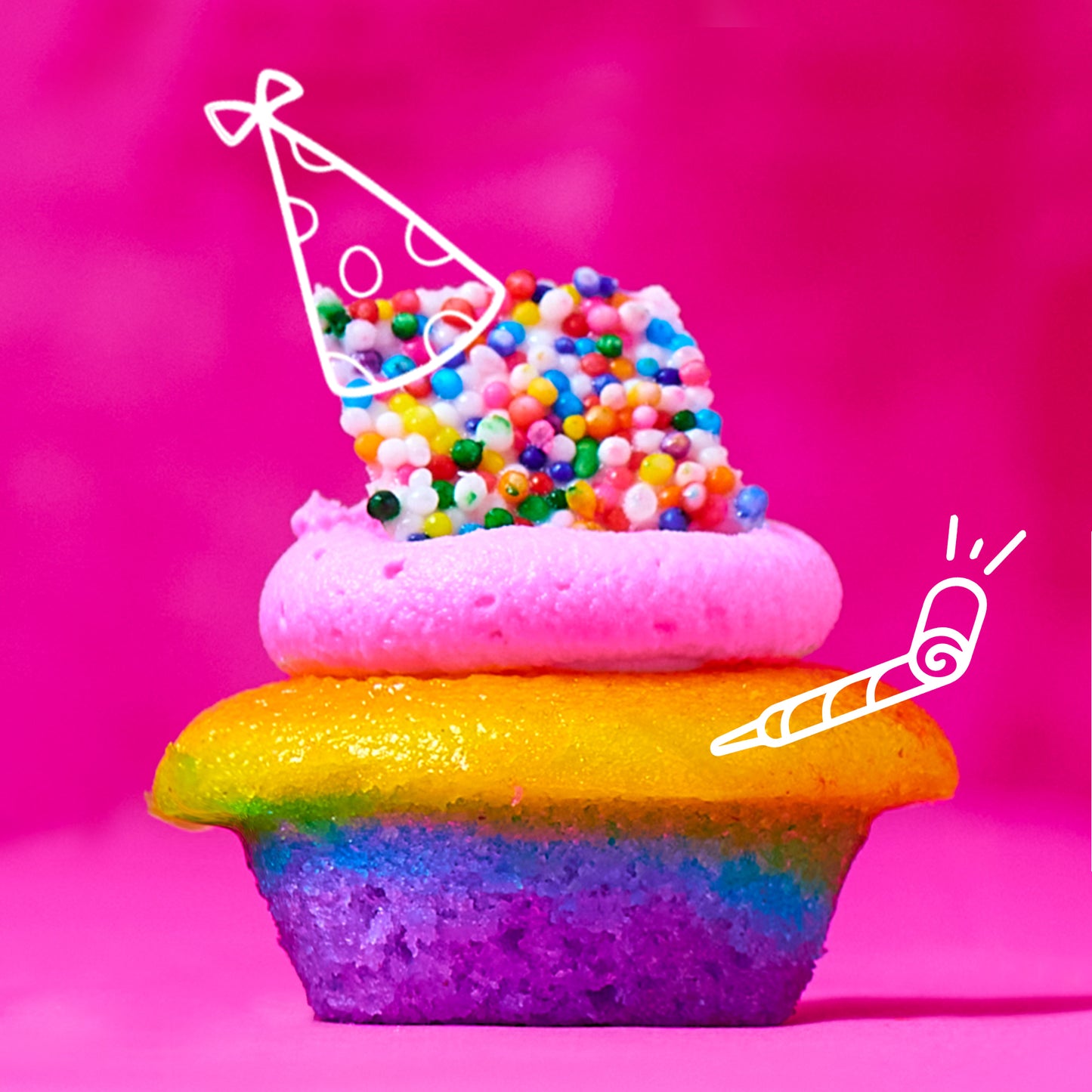 Melissa's Tie-Dye Cupcakes 25-Pack