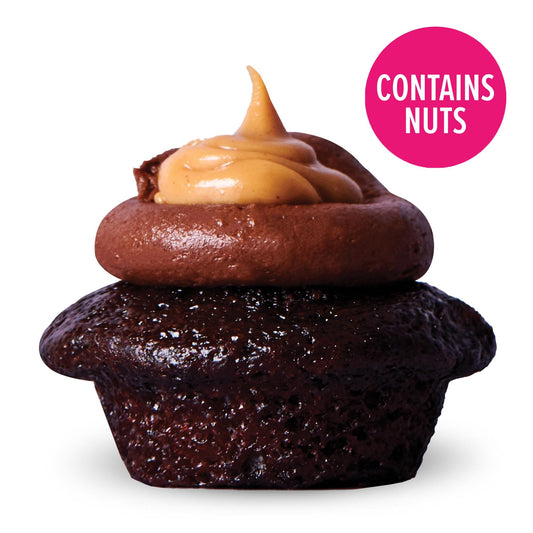 Dark Chocolate Peanut Butter Cupcake