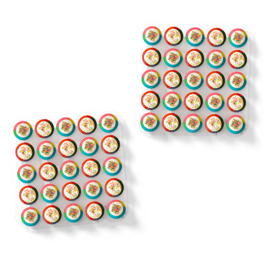 Tie Dye Lovers Cupcakes 50-Pack