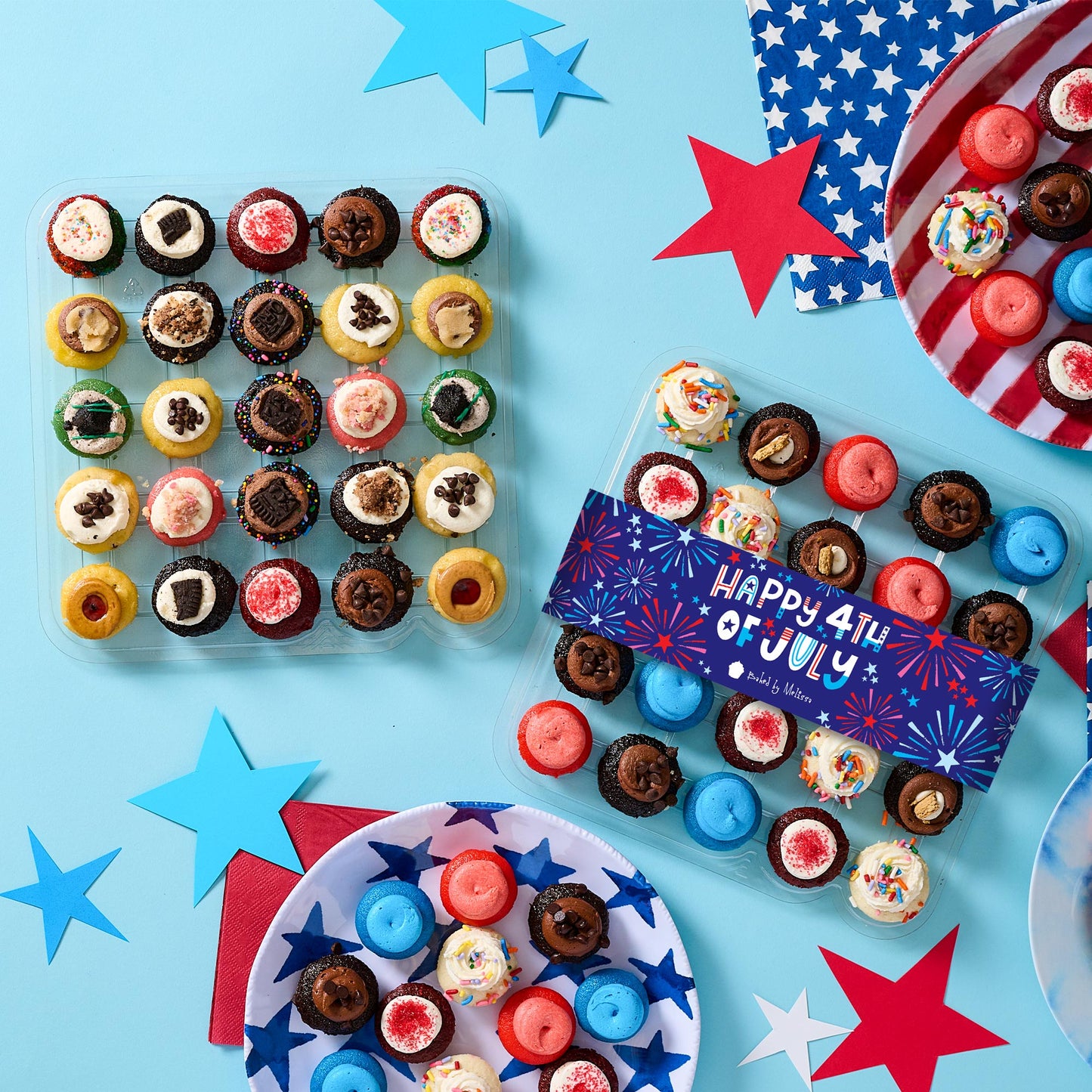 July 4th 50-Pack Cupcakes