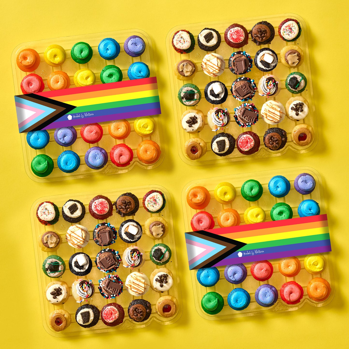The Rainbow Effect Cupcakes 100-Pack