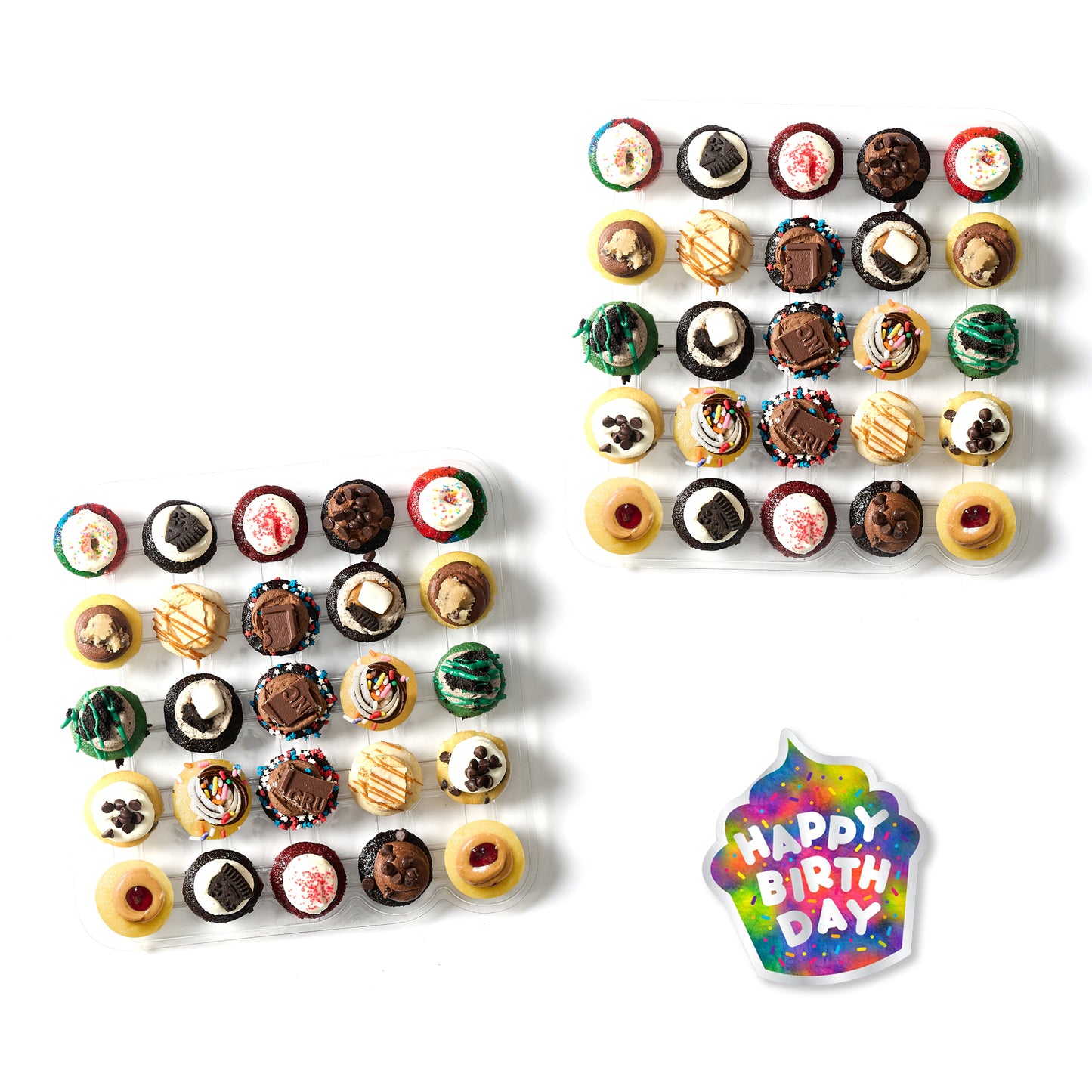 Happy Birthday Cupcakes & Card 50-Pack