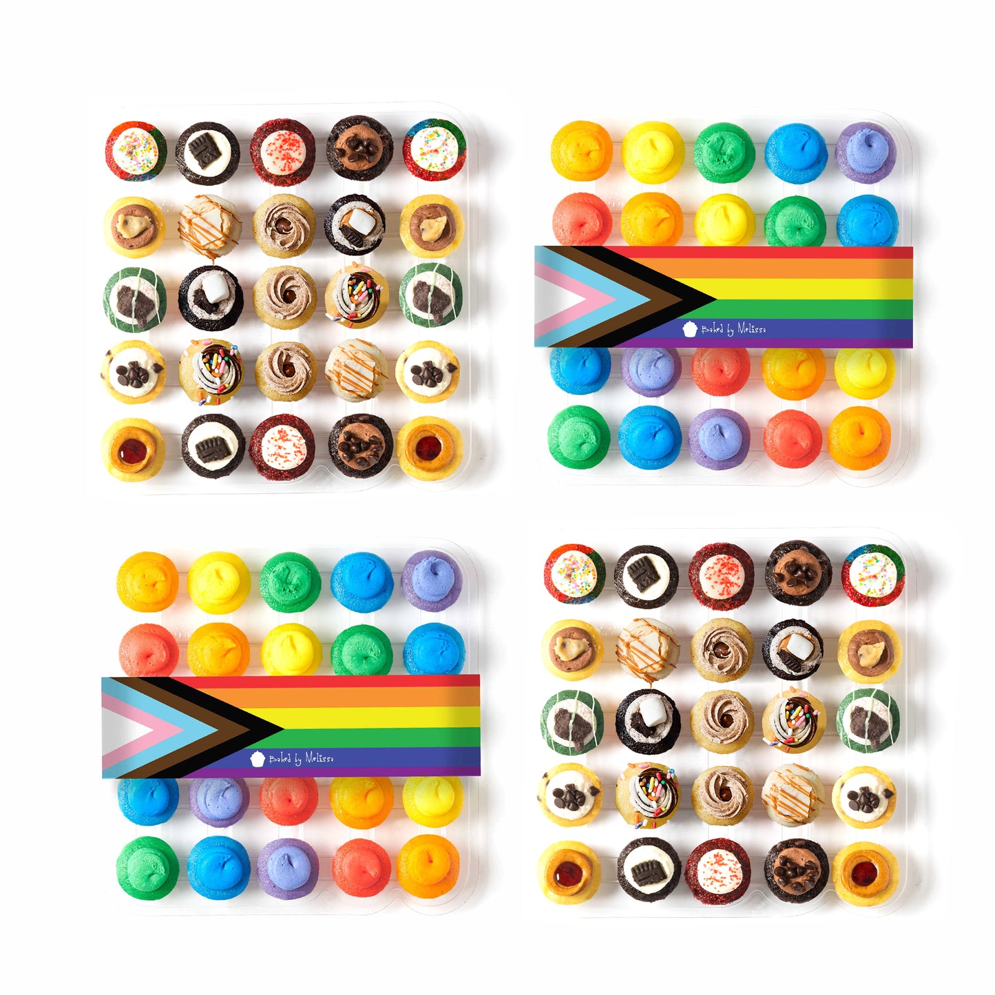 The Rainbow Effect Cupcakes 100-Pack