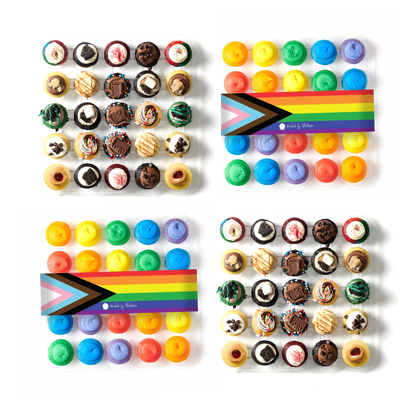 The Rainbow Effect Cupcakes 100-Pack