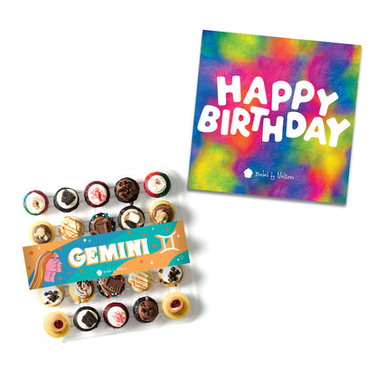 Birthday Gift Box 25-Pack w/ Zodiac Cupcakes
